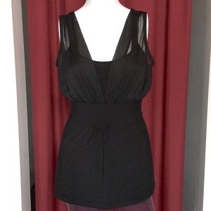 White House Black Market Black Sleeveless Top